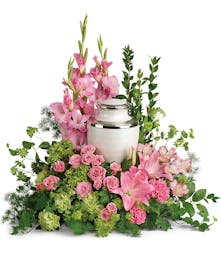 Stately Lilies Cremation Tribute with Calla Lilies in Rowland Heights, CA