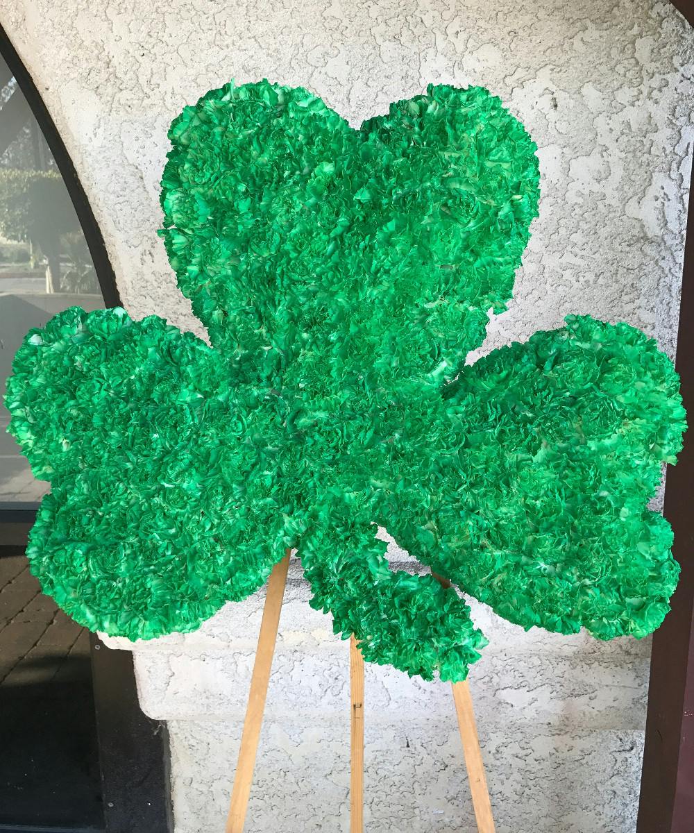 Shamrock Funeral Tribute Ron & Alicia Robinson Florist CA