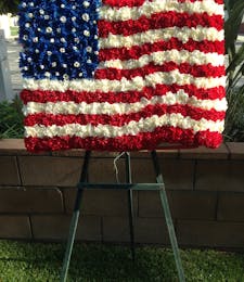 American Flag Funeral Design