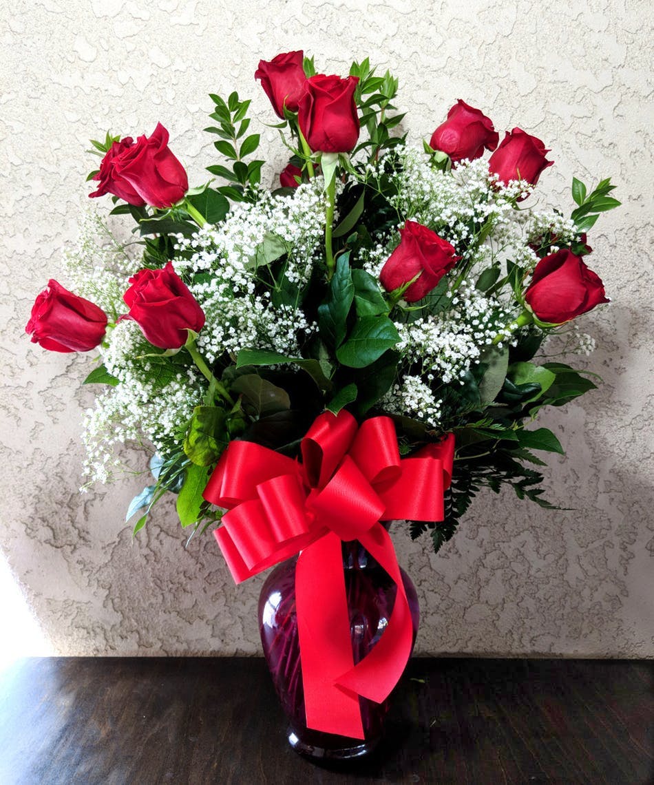 Dozen Red Roses Rowland Heights Glendora Ca Flower Delivery